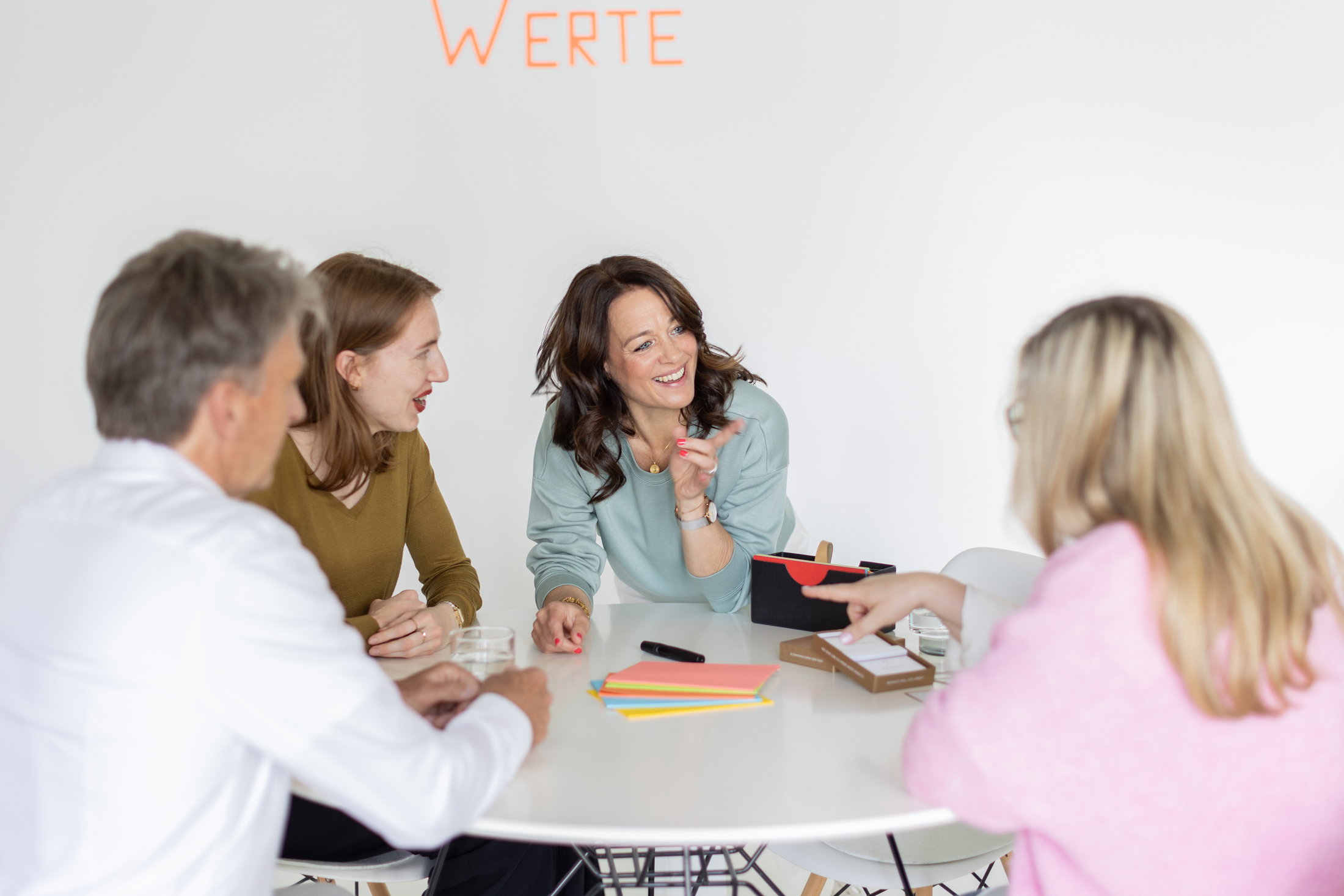 Christine Ramb im Teamcoaching zum Thema Werte